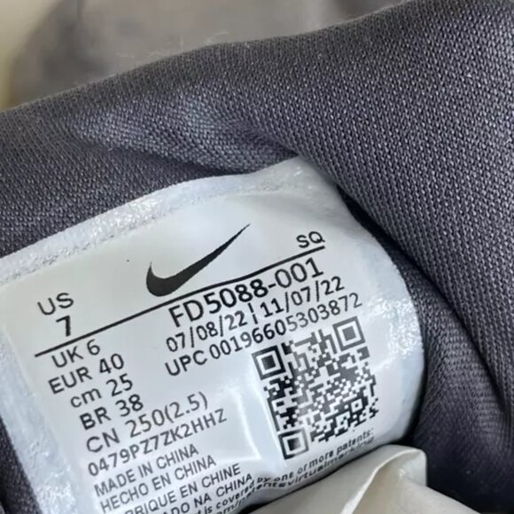 Nike Air Max 1 Premium Low Crepe Soft Grey FD5088-001 Sneakers Men's Size 7 US - Picture 7 of 12